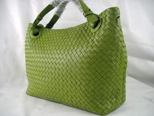 Bottega Veneta Lambskin Tote Bag 1032 green